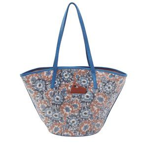 NWT HOBO Ellison Tote Bag Blue Burst Leather